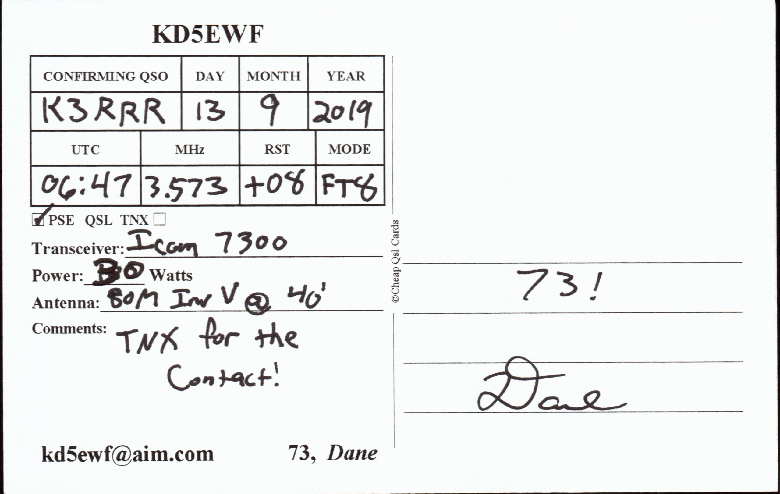 Qsl Cards Received K3rrr Kilo Three Triple R Amateur Radio Station