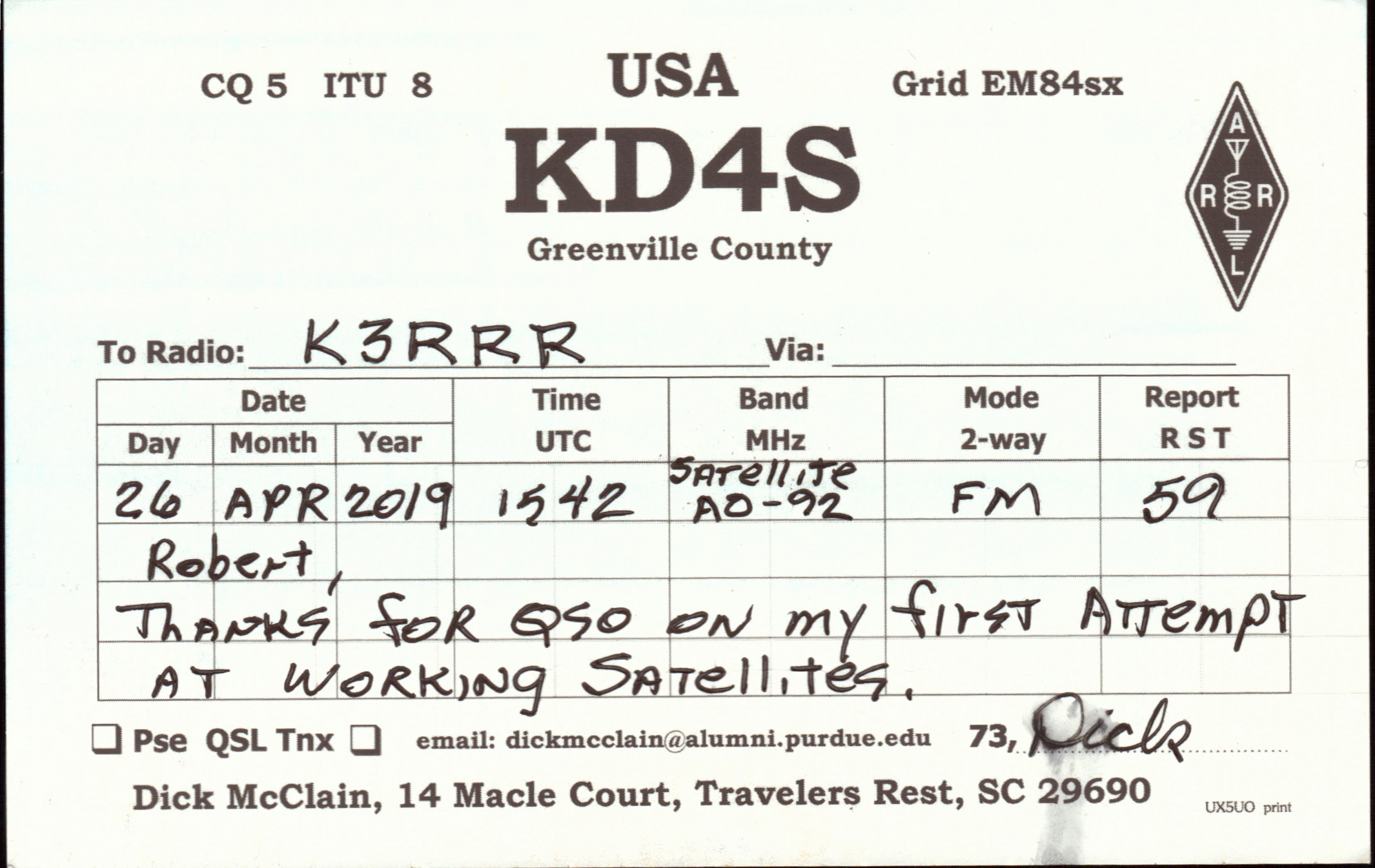 Qsl Cards Received K3rrr Kilo Three Triple R Amateur Radio Station