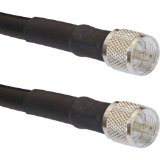 Times Microwave LMR400-PL259-UHF-10 Times Microwave LMR-400 Coax Ham or CB Radio Jumper Antenna UHF VHF HF Coax Cable Jumper RF with PL-259 Connectors