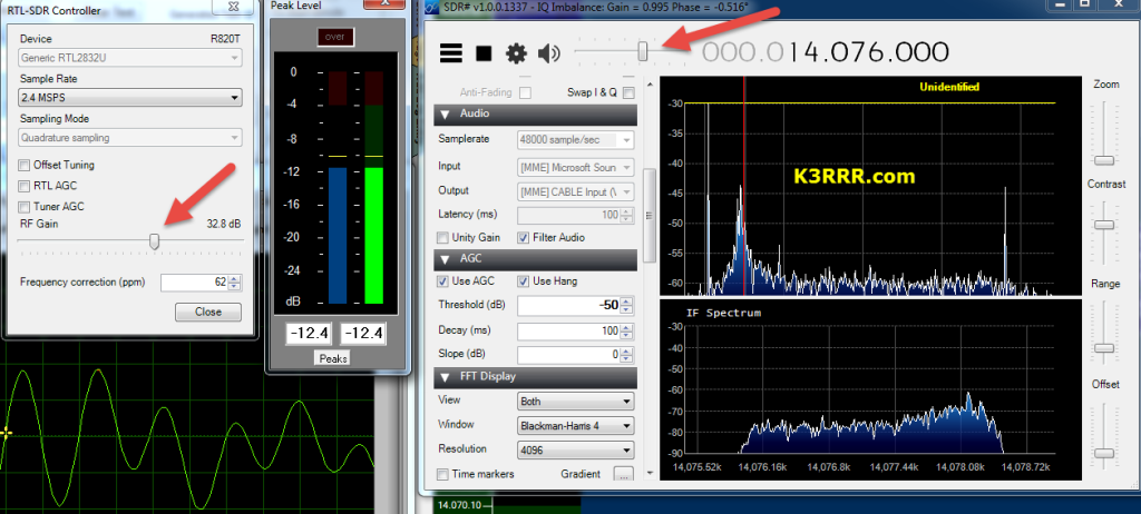 RTL-SDR Proper Levels Setting for Maximum Decodes