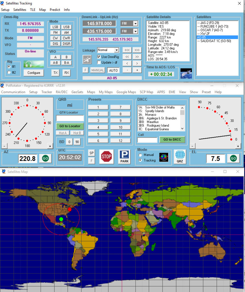 PstRotator Software with Free Satellite Tracking Software